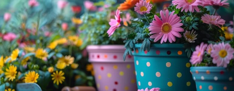 Les motifs polka dot : une touche d’originalité pour le jardin