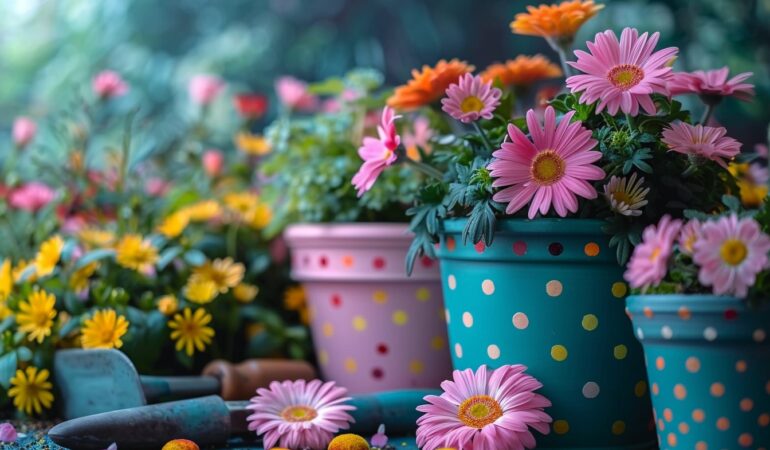 Les motifs polka dot : une touche d’originalité pour le jardin
